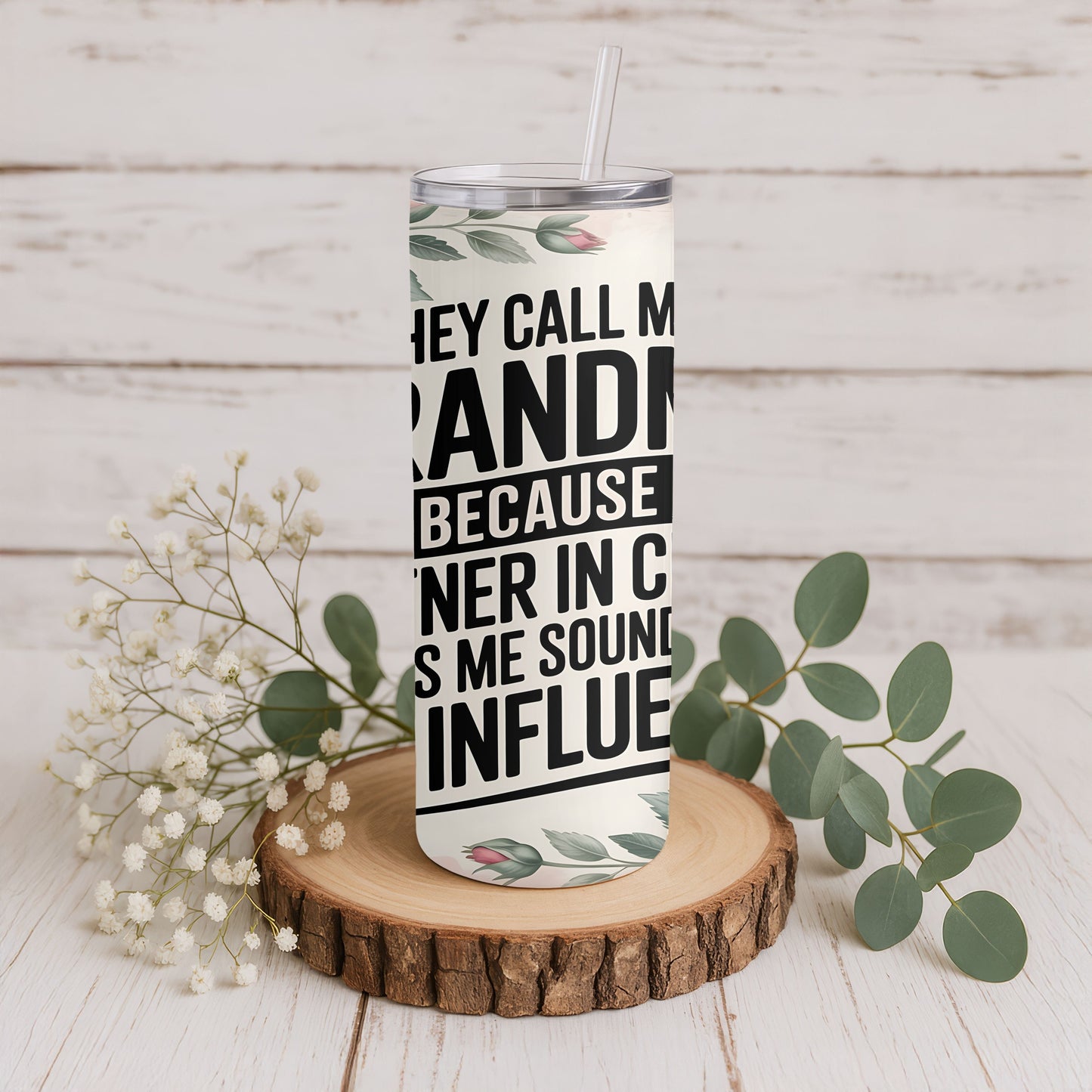 Grandma Partner in Crime 20 oz. Skinny Tumbler