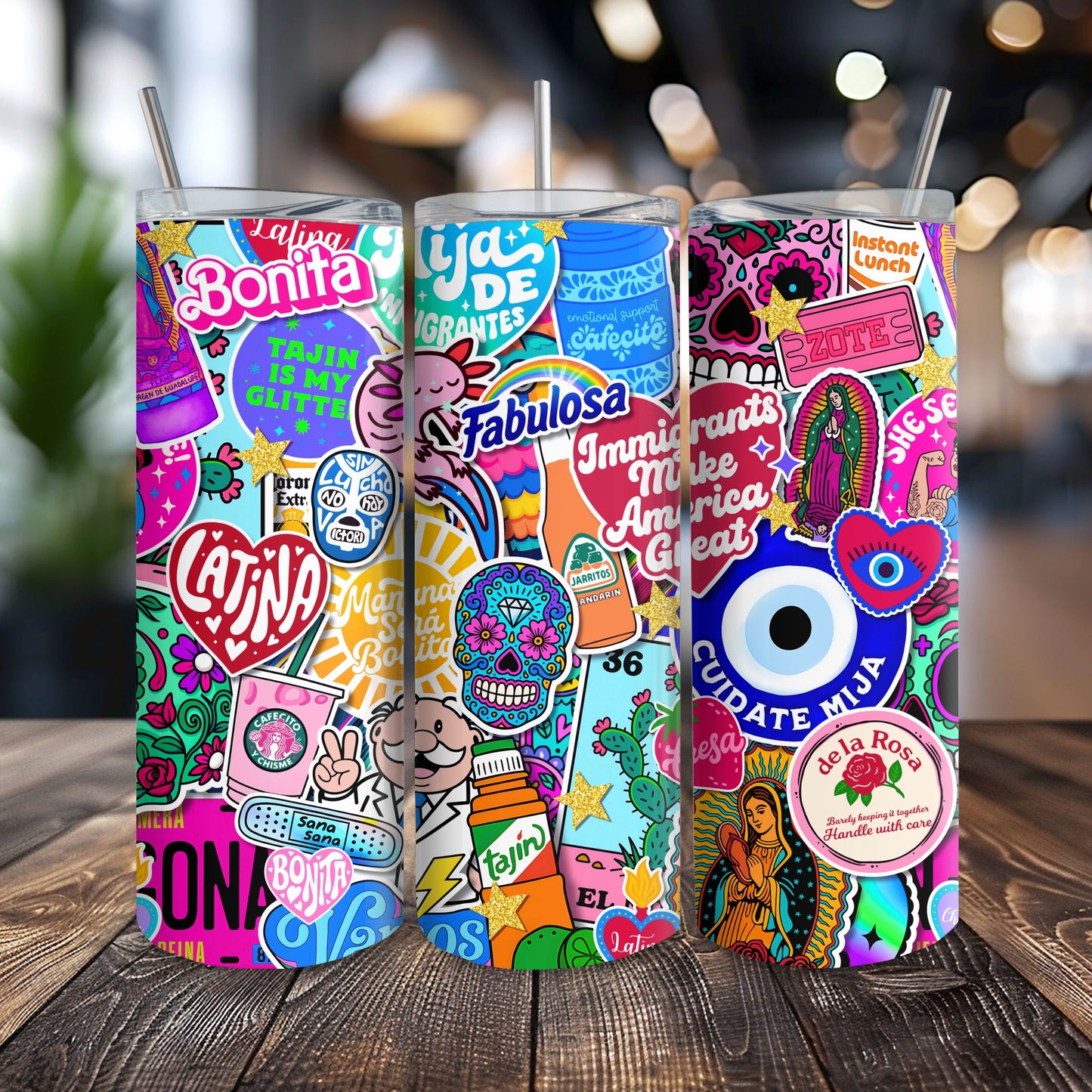 Latina Vibes 20 oz. Skinny Tumbler