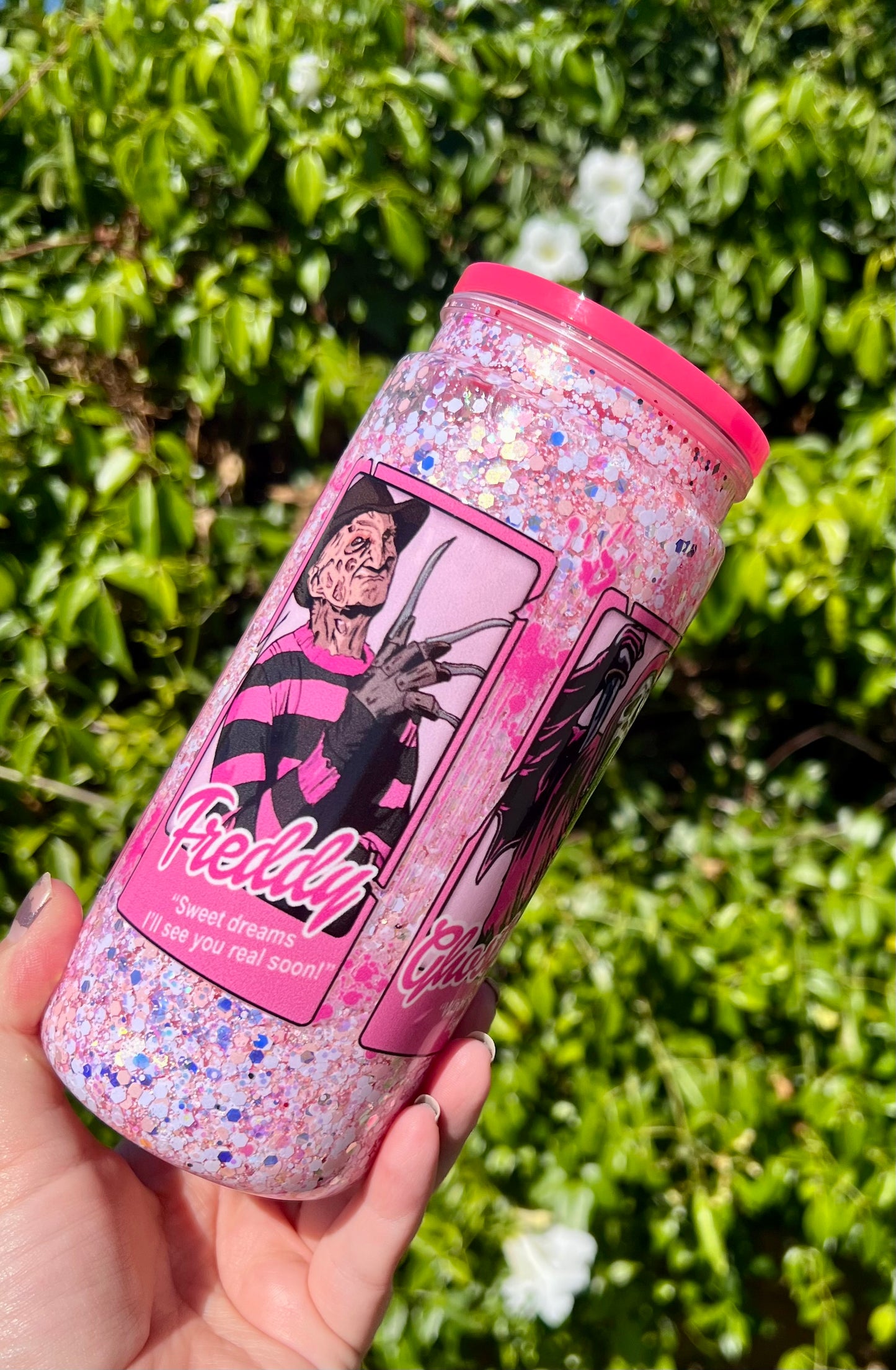 20 oz Acrylic Snow Globe Tumbler