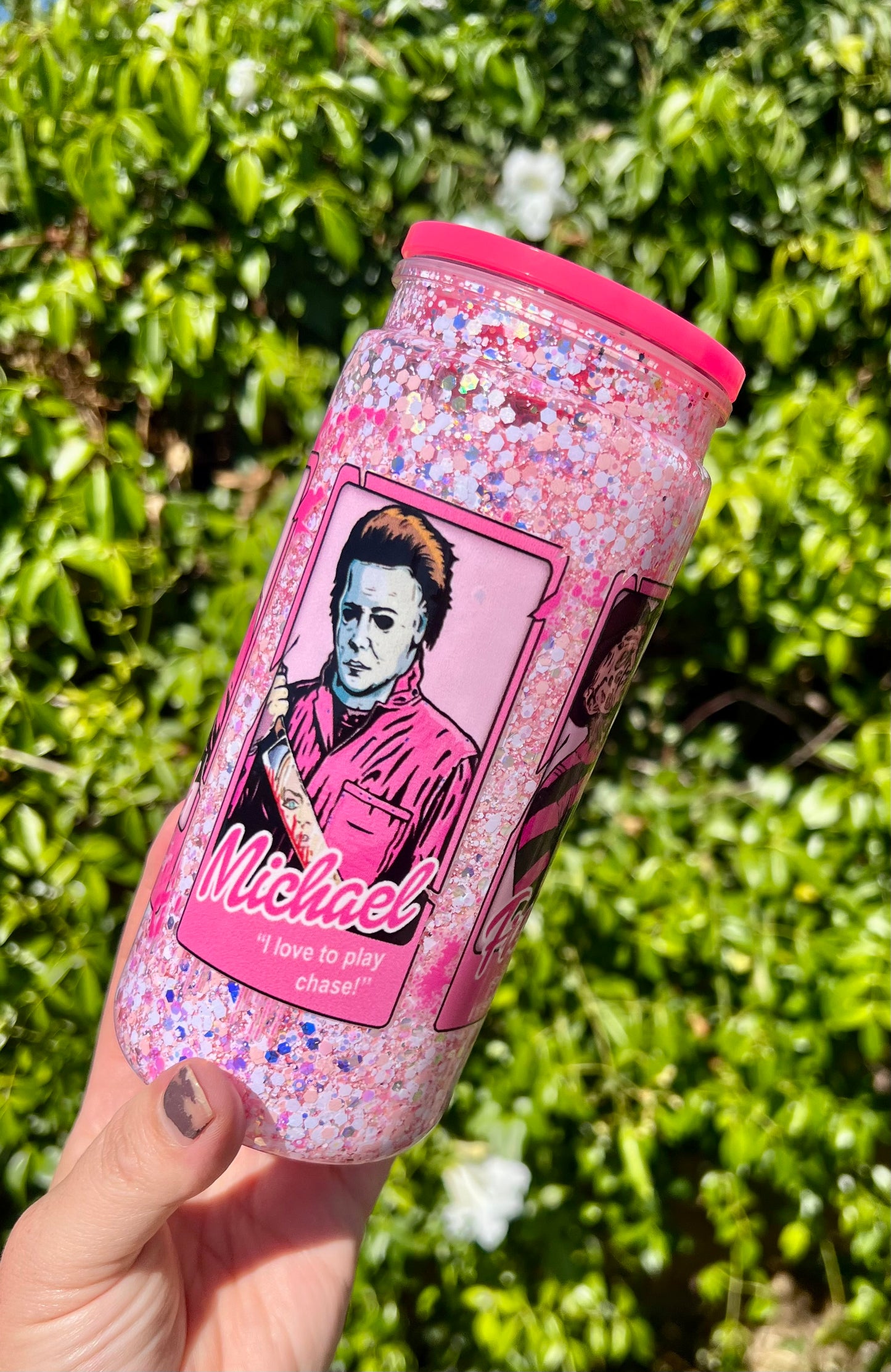 20 oz Acrylic Snow Globe Tumbler