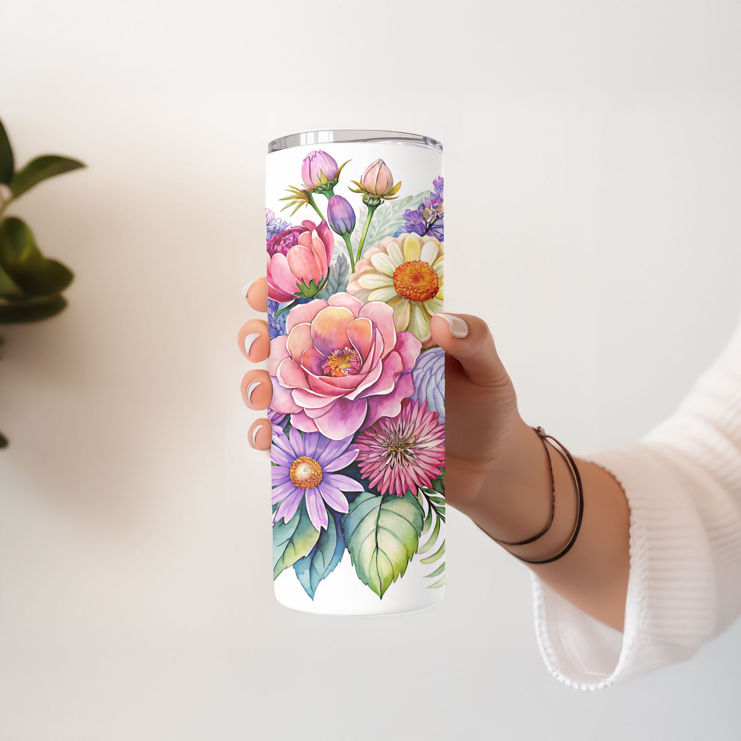 Springtime Floral 20 oz. Skinny Tumbler