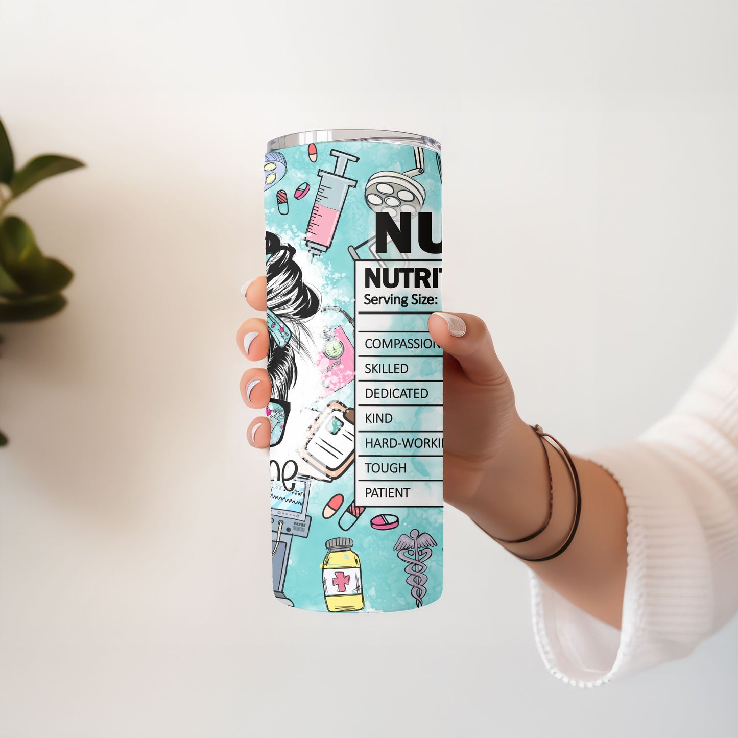 Nurse Facts 20 oz. Skinny Tumbler