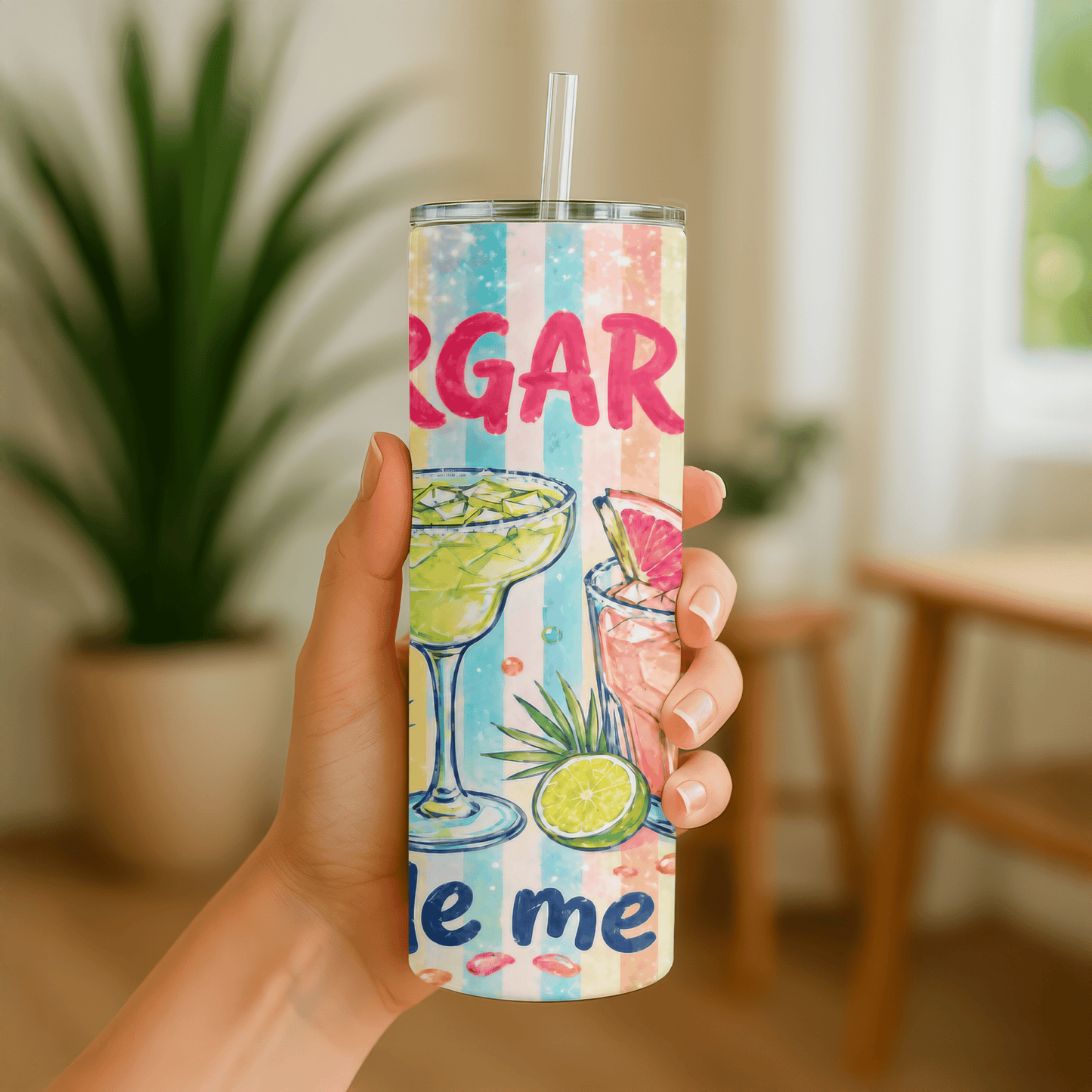 Margaritas made me do it 20 oz,  Skinny Tumbler