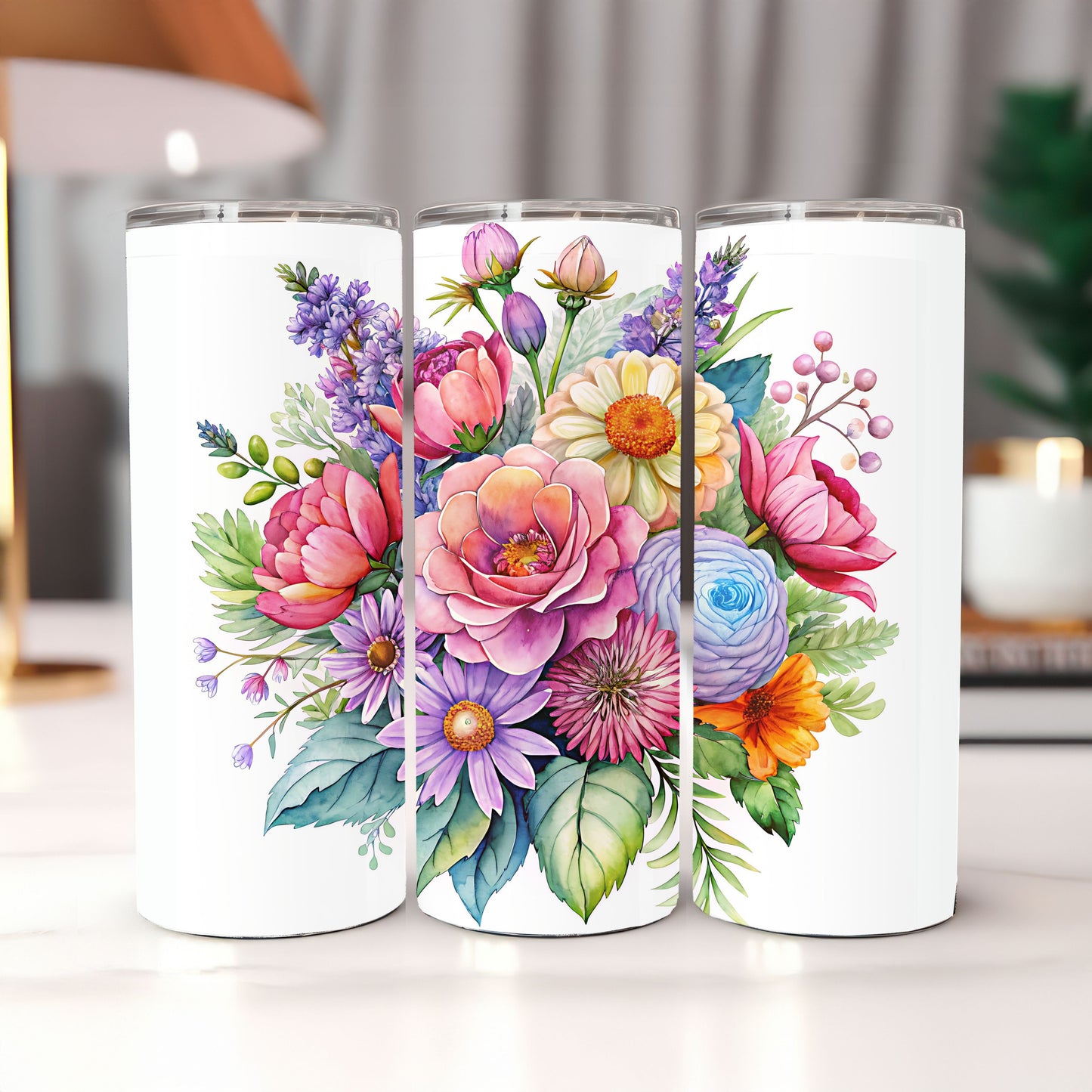 Springtime Floral 20 oz. Skinny Tumbler