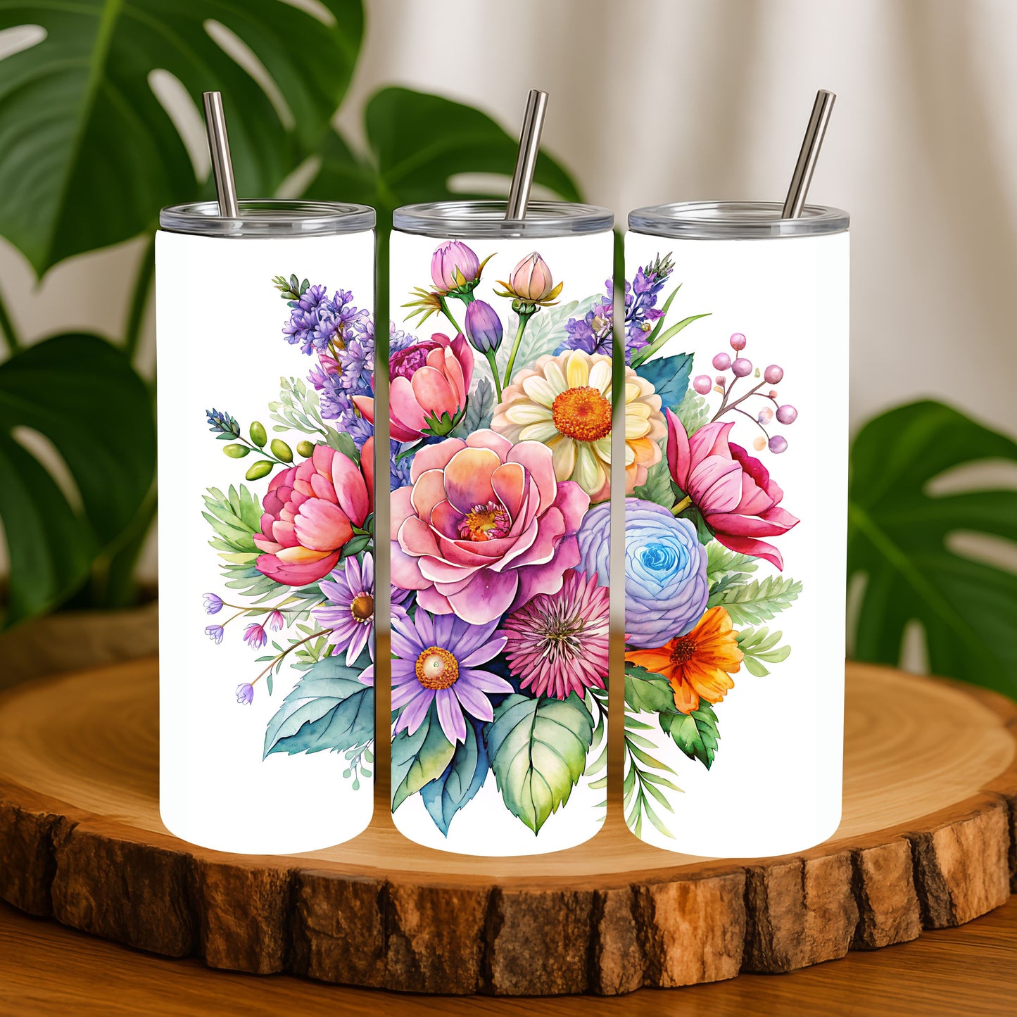 Springtime Floral 20 oz. Skinny Tumbler
