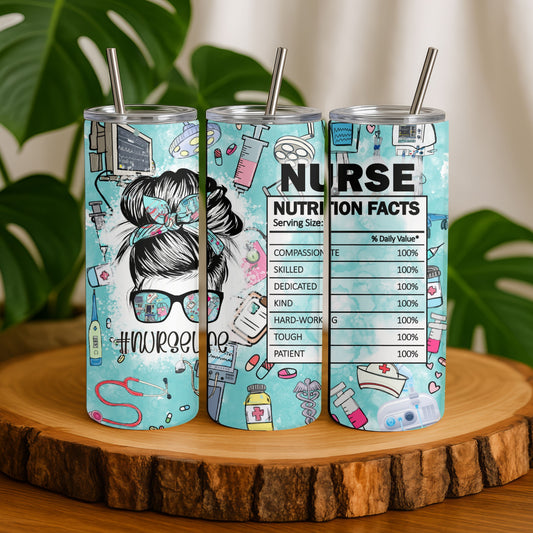 Nurse Facts 20 oz. Skinny Tumbler