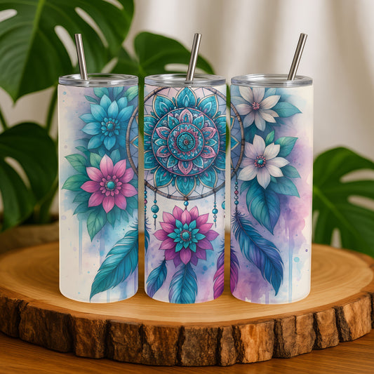 Boho Dream Catcher 20 oz. Skinny Tumbler