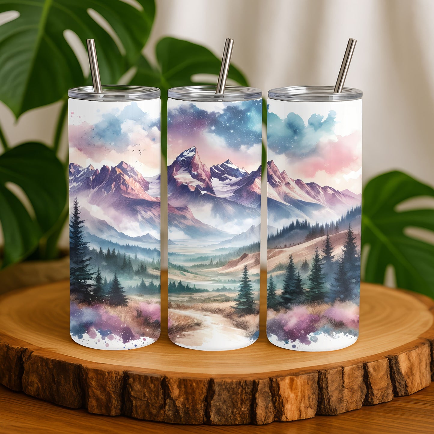 Mountain Landscape 20 oz. Skinny Tumbler