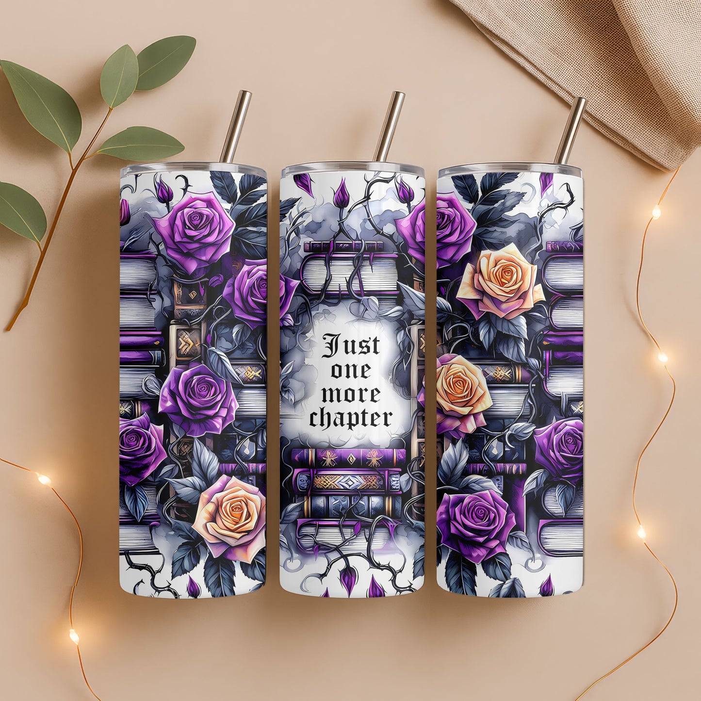 Gothic Romance Book Lover 20 oz. Skinny Tumbler