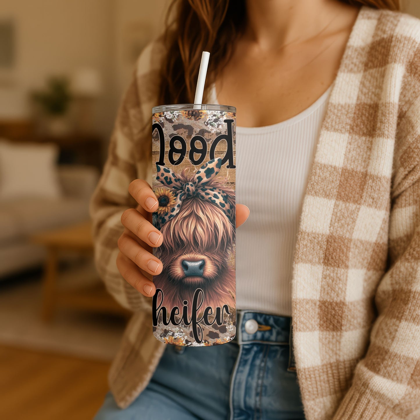 Moody Heifer 20 oz. Skinny Tumbler