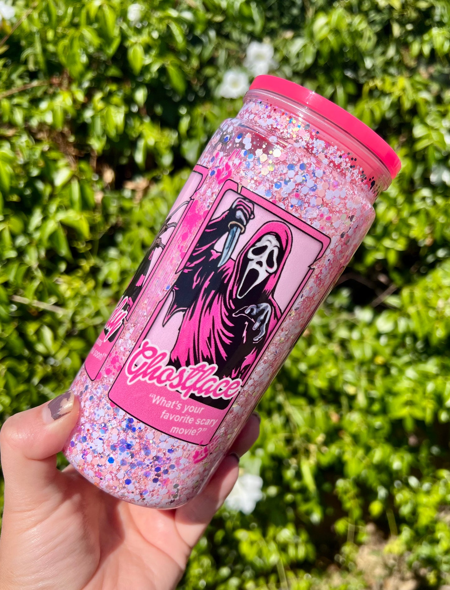 20 oz Acrylic Snow Globe Tumbler