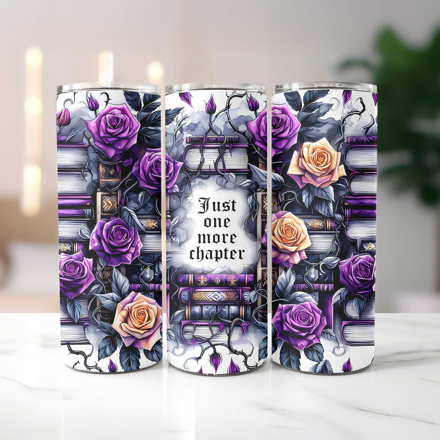 Gothic Romance Book Lover 20 oz. Skinny Tumbler