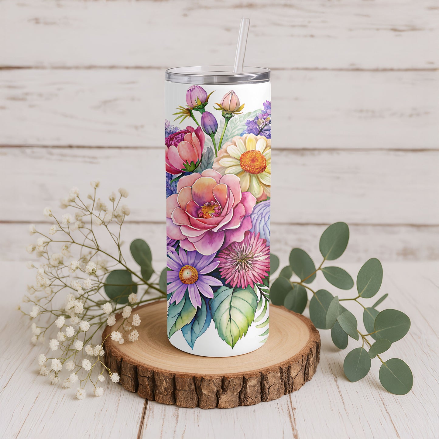 Springtime Floral 20 oz. Skinny Tumbler