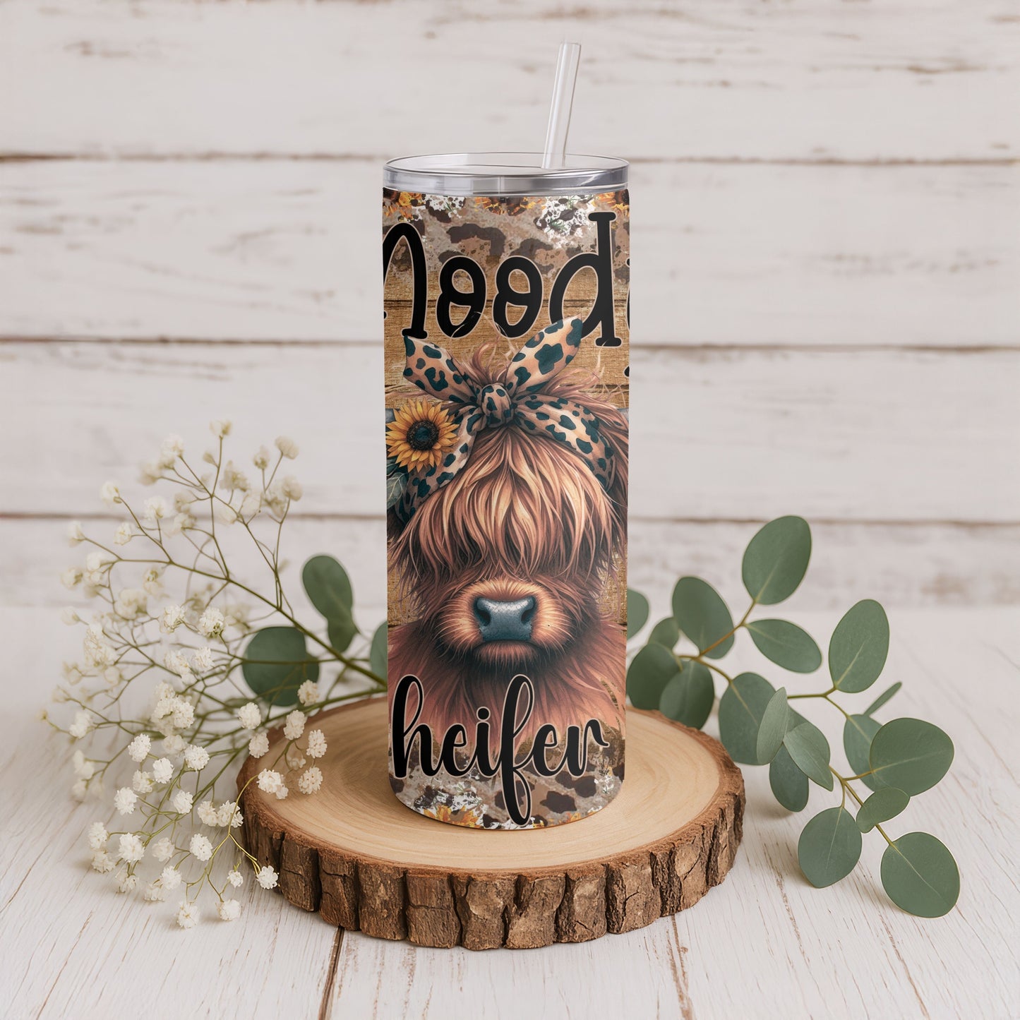 Moody Heifer 20 oz. Skinny Tumbler