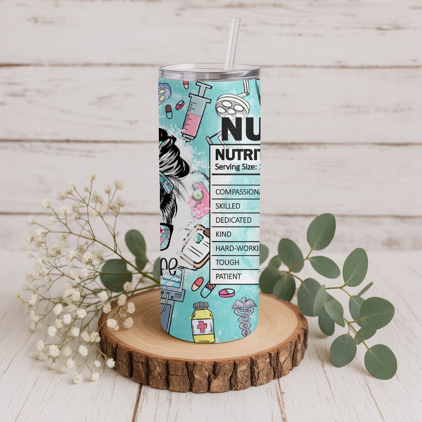 Nurse Facts 20 oz. Skinny Tumbler