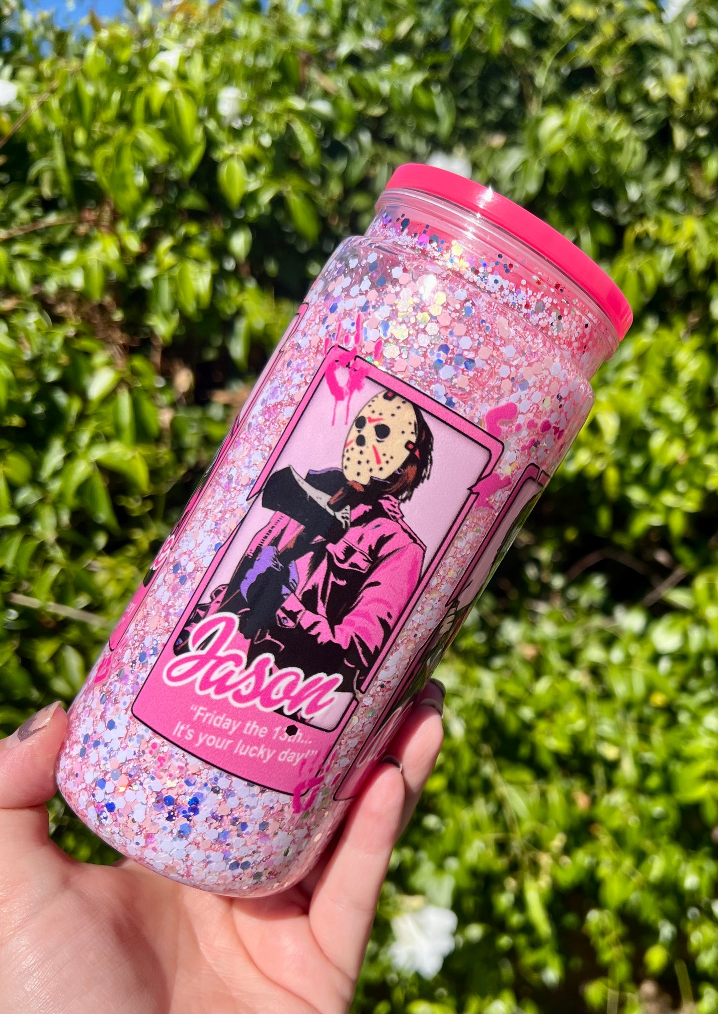 20 oz Acrylic Snow Globe Tumbler