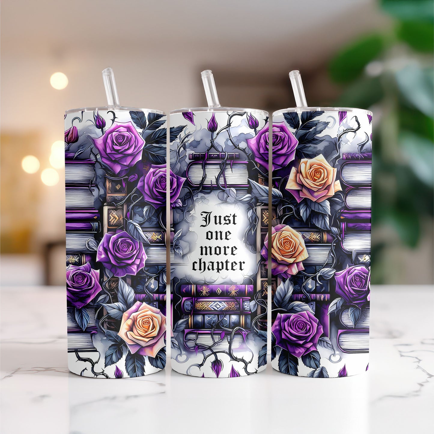 Gothic Romance Book Lover 20 oz. Skinny Tumbler