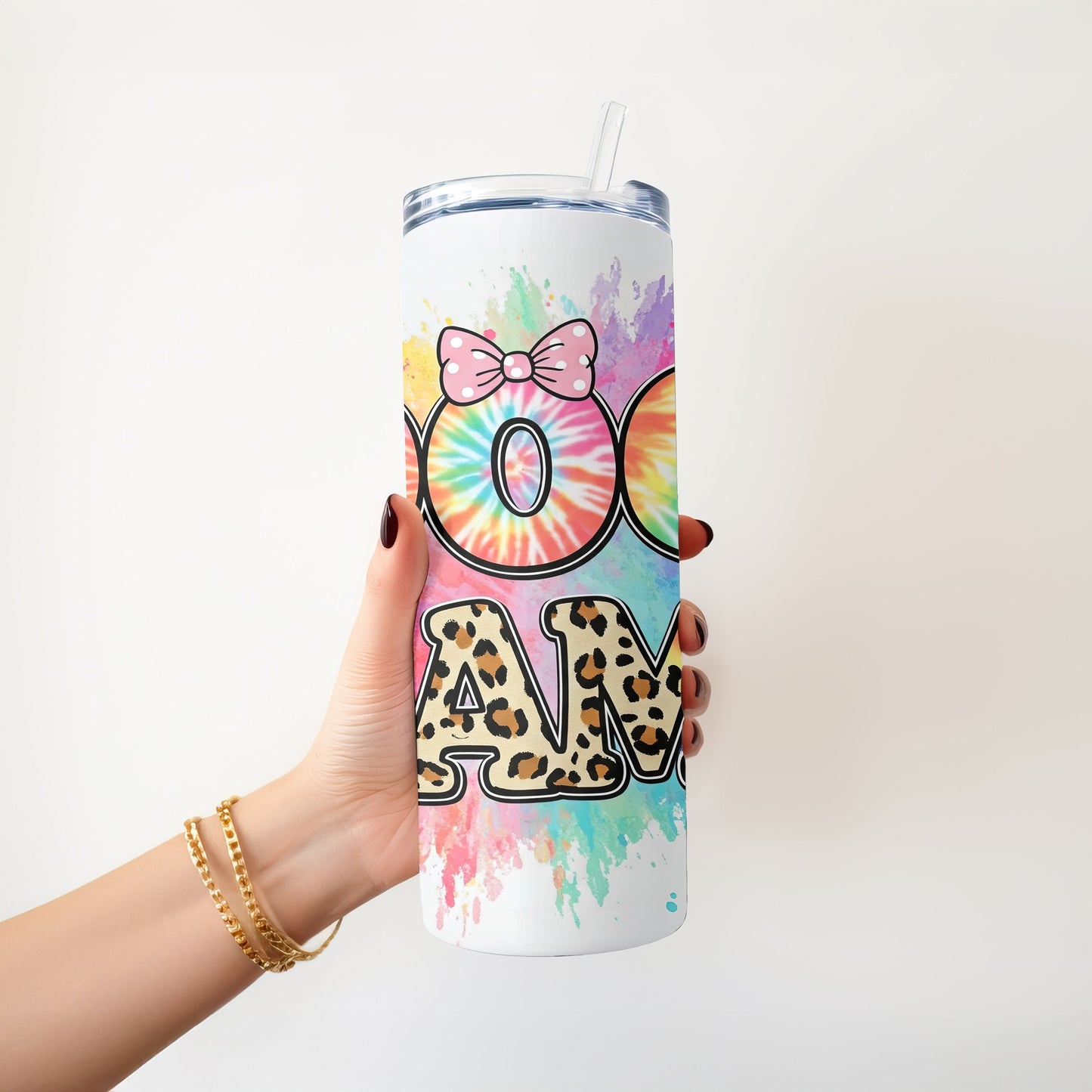 Dog Mama Tie Dye  20 oz. Skinny Tumbler