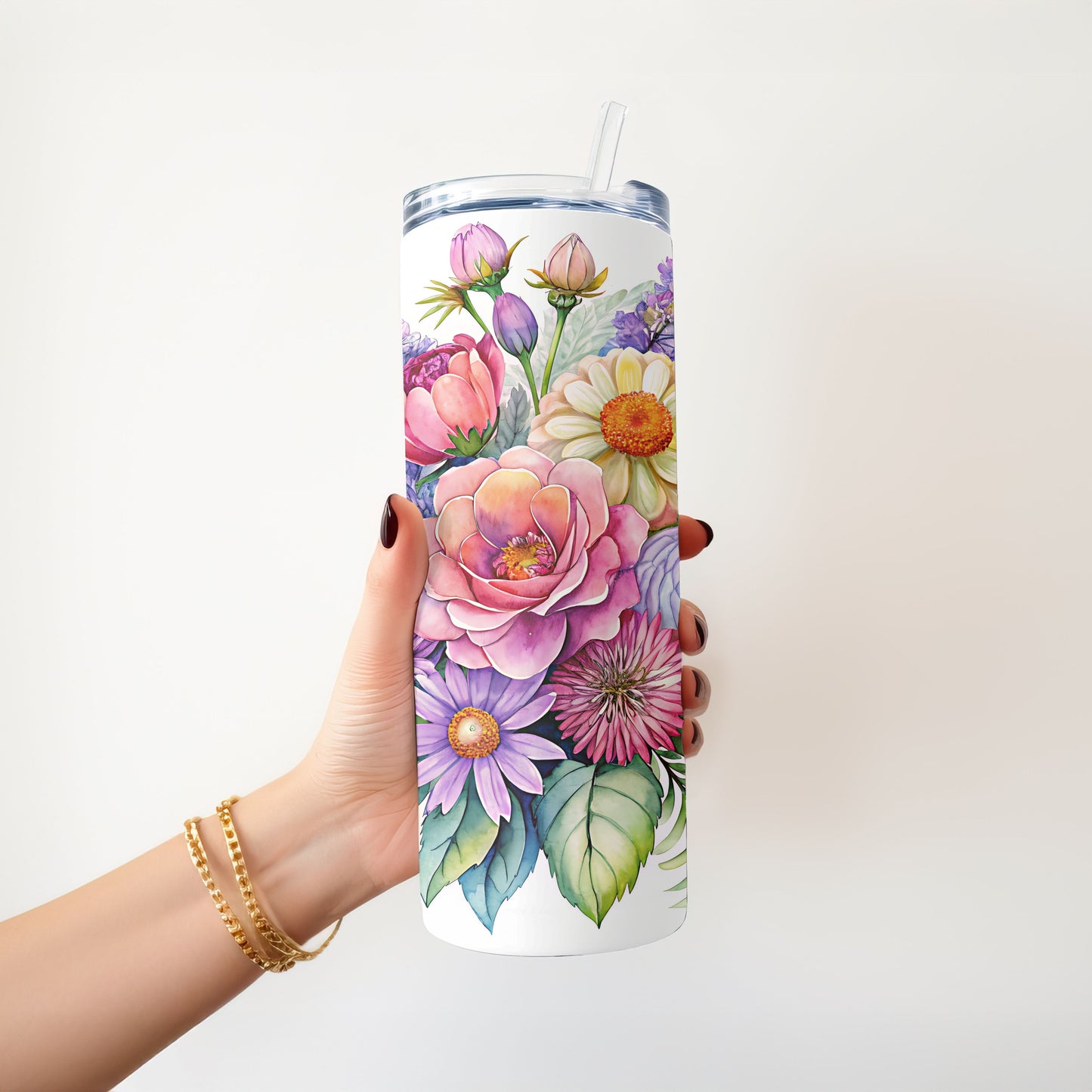 Springtime Floral 20 oz. Skinny Tumbler