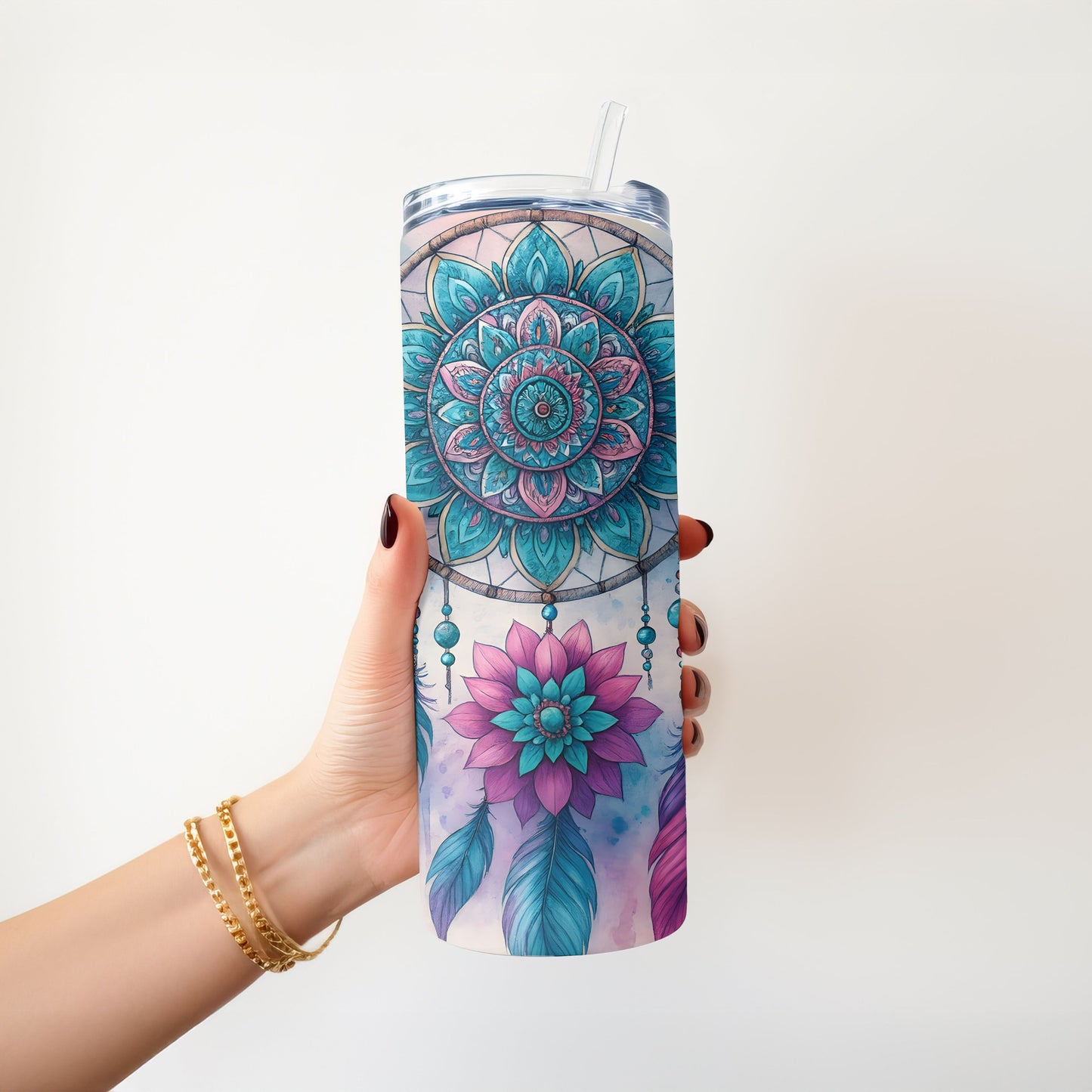 Boho Dream Catcher 20 oz. Skinny Tumbler