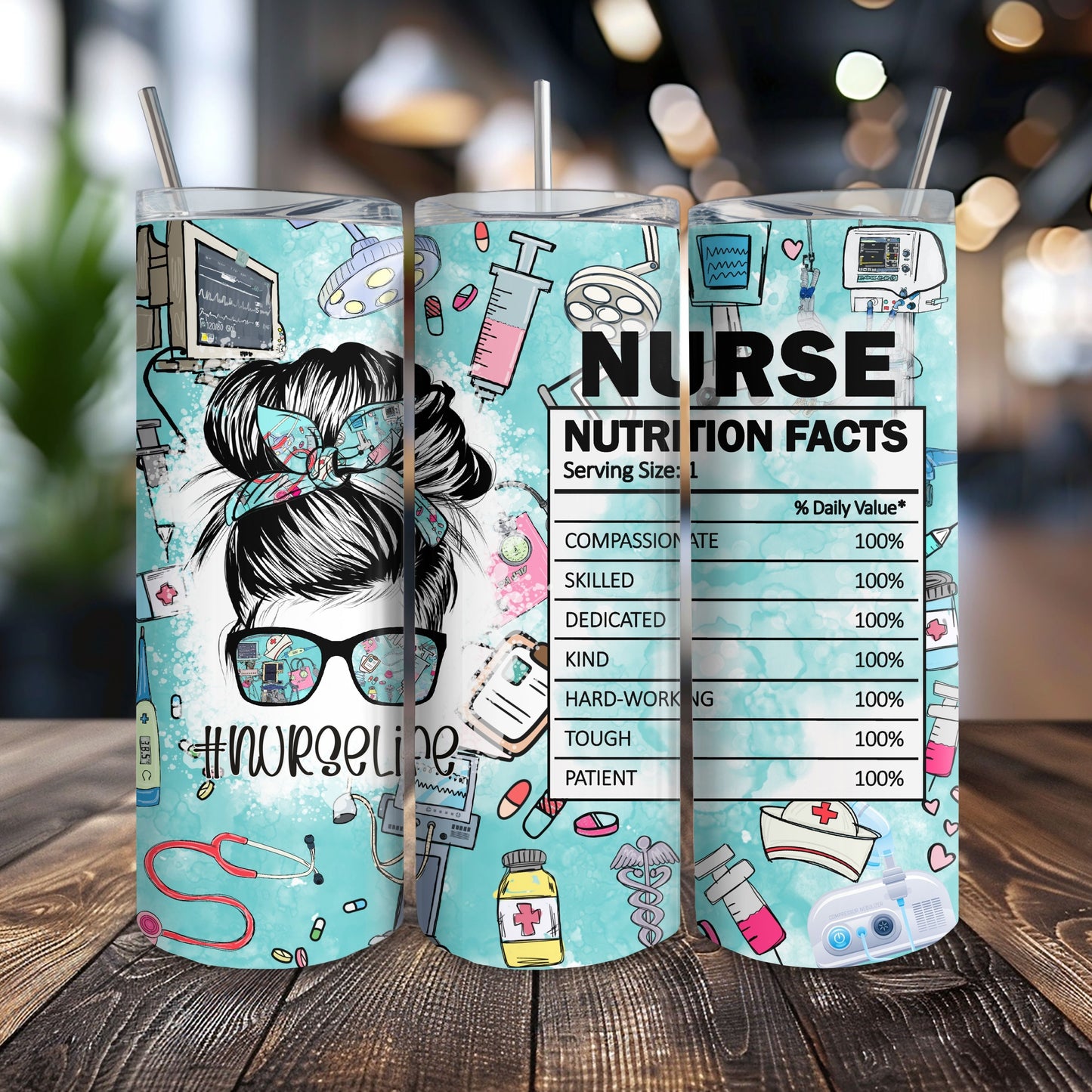 Nurse Facts 20 oz. Skinny Tumbler