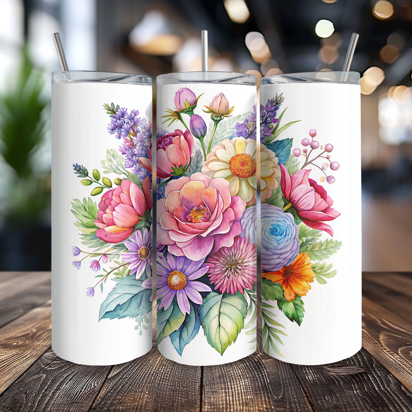 Springtime Floral 20 oz. Skinny Tumbler